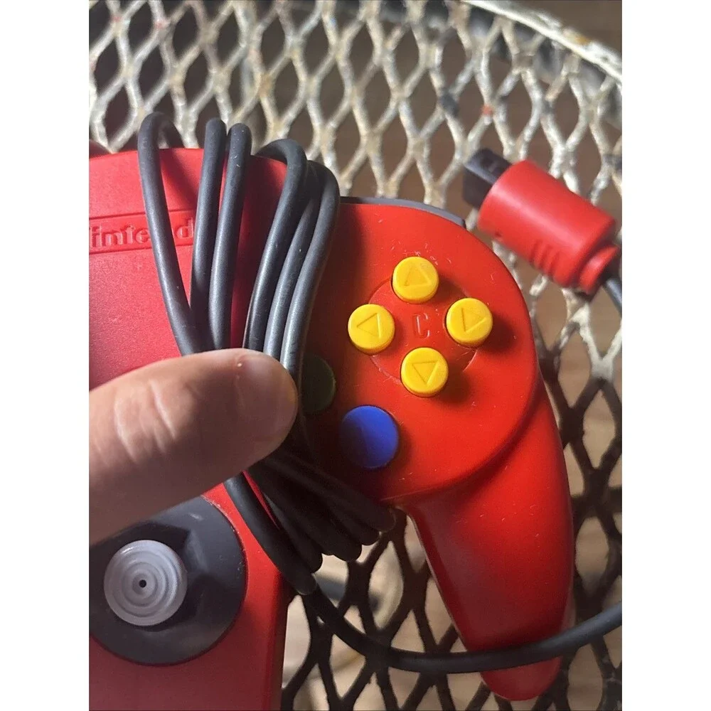 Official OEM Nintendo 64 N64 Red Video Game Clean Working Controller NUS-005